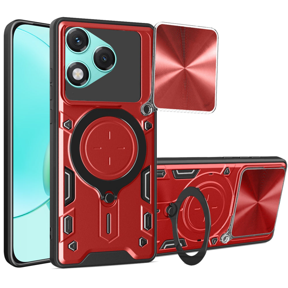 Cover til Honor 400 Lite, Techsuit, CamGuard Pro, Rød