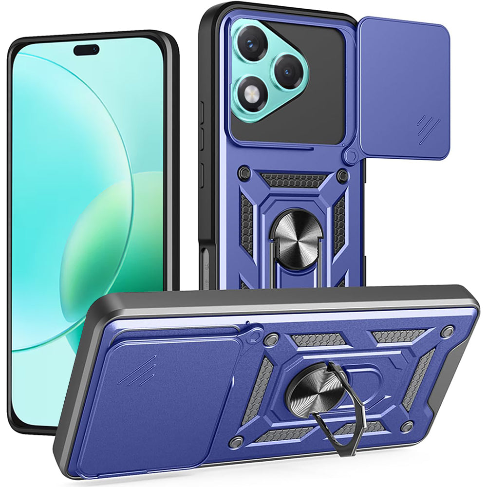 Cover til Honor 400 Lite, Techsuit, CamShield, Blå