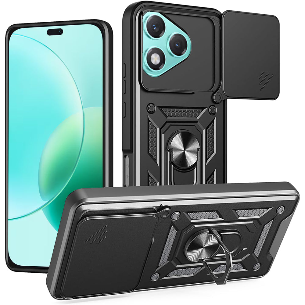 Cover til Honor 400 Lite, Techsuit, CamShield, Sort
