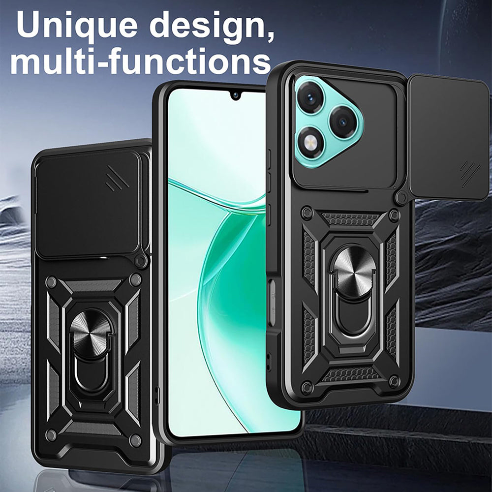 Cover til Honor 400 Lite, Techsuit, CamShield, Sort