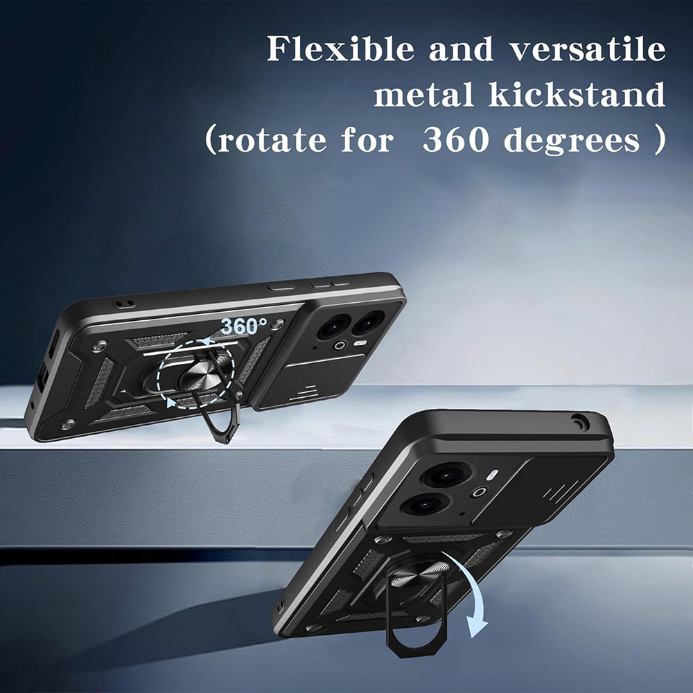 Cover til Honor 400 Lite, Techsuit, CamShield, Sort