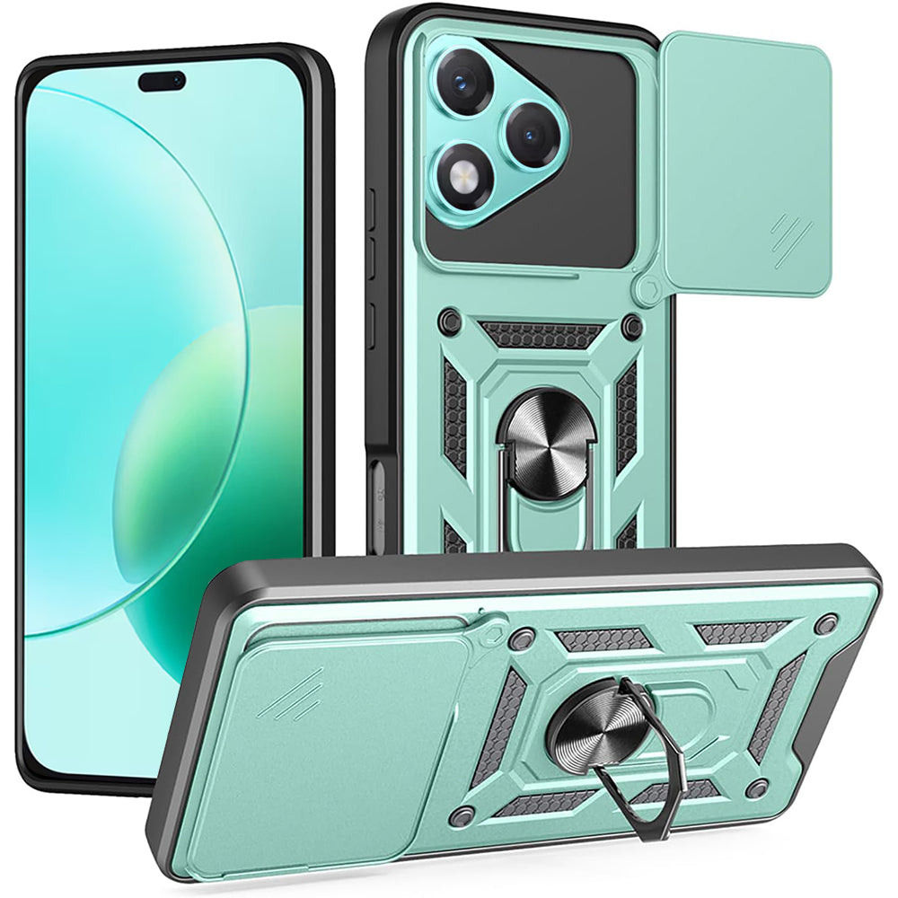 Cover til Honor 400 Lite, Techsuit, CamShield, Grøn