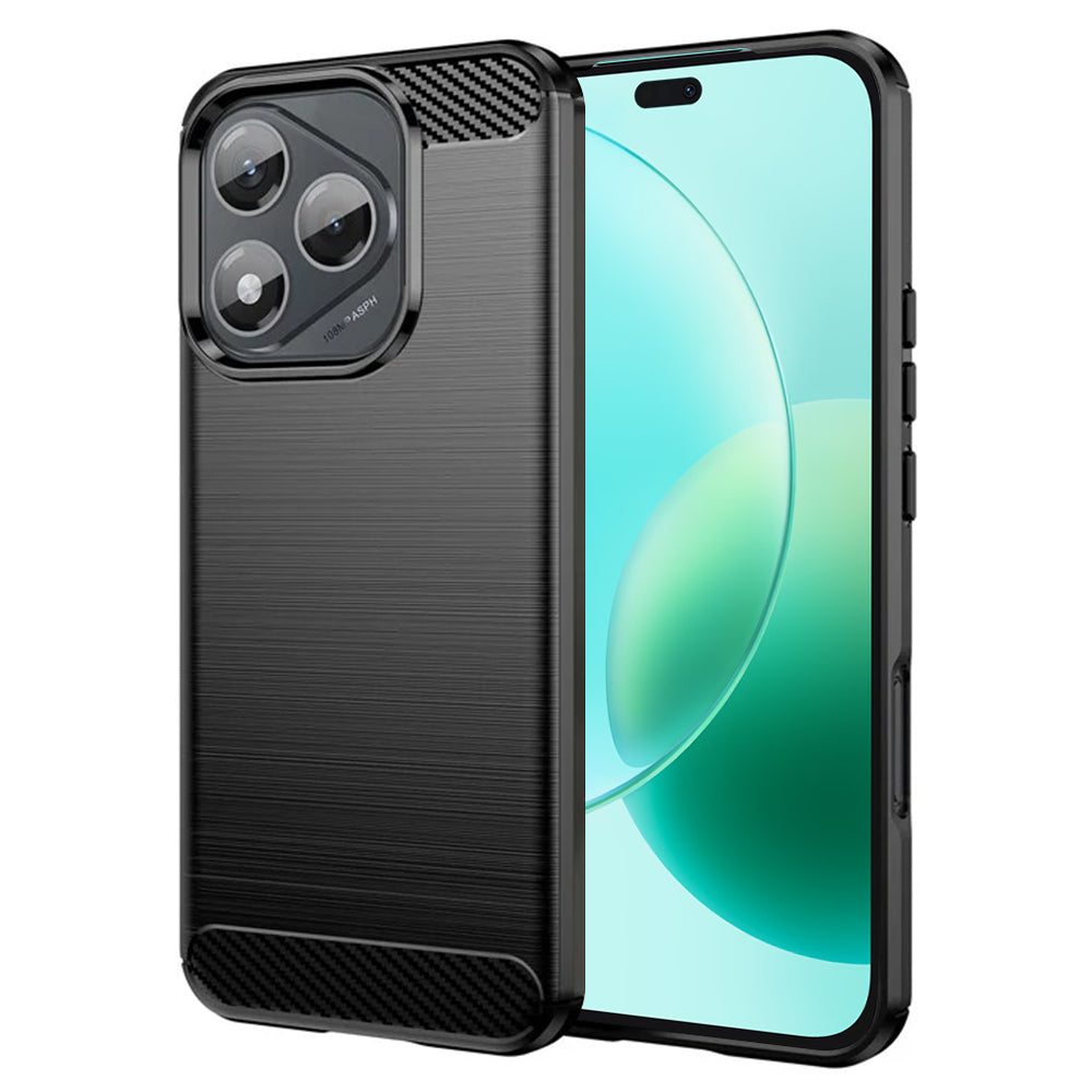 Cover til Honor 400 Lite, Techsuit, Carbon, Sort