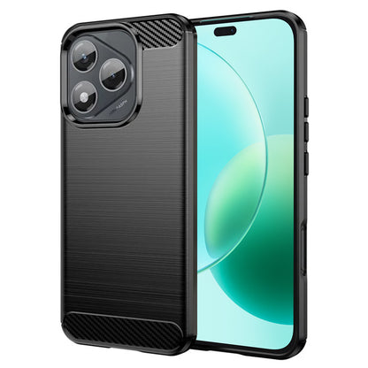 Cover til Honor 400 Lite, Techsuit, Carbon, Sort