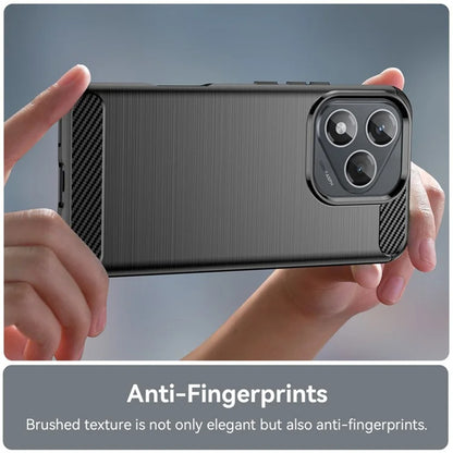 Cover til Honor 400 Lite, Techsuit, Carbon, Sort