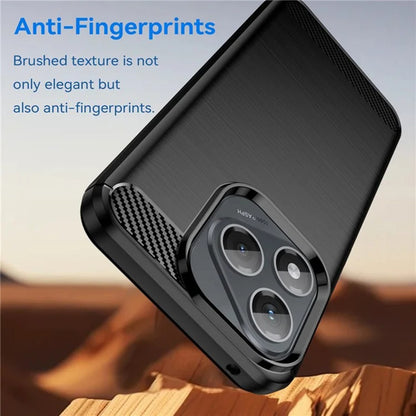 Cover til Honor 400 Lite, Techsuit, Carbon, Sort