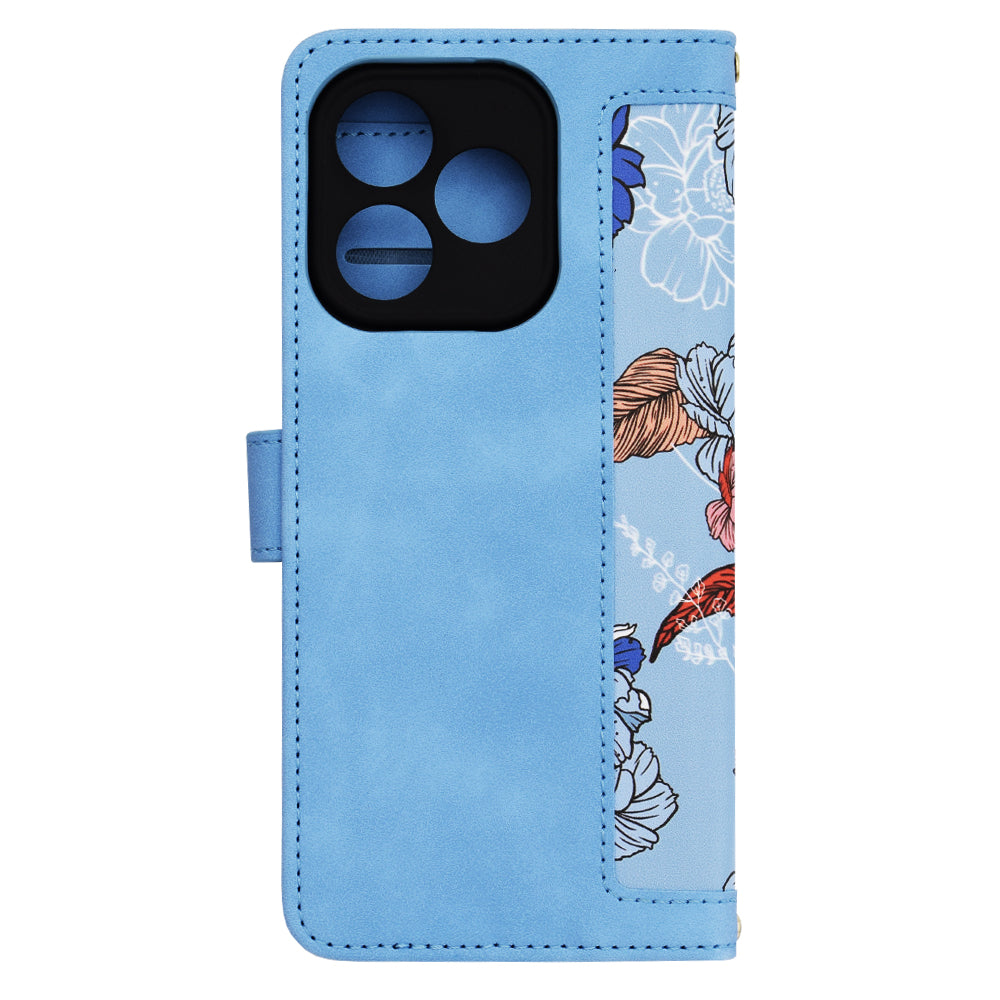 Cover til Honor 400 Lite, Techsuit, FlipCraft, Blå