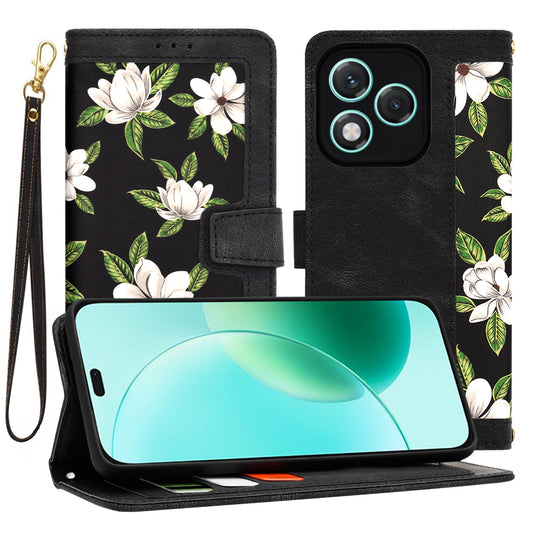 Cover til Honor 400 Lite, Techsuit, FlipCraft, Sort