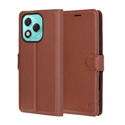 Cover til Honor 400 Lite, Techsuit, Leather Folio, Brun