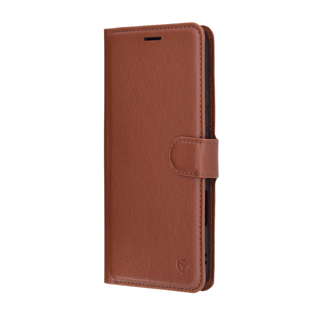 Cover til Honor 400 Lite, Techsuit, Leather Folio, Brun