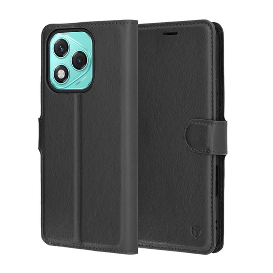 Cover til Honor 400 Lite, Techsuit, Leather Folio, Sort