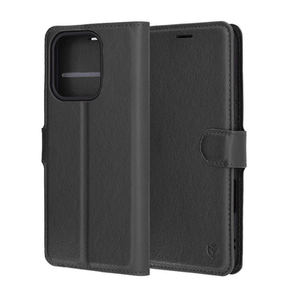 Cover til Honor 400 Lite, Techsuit, Leather Folio, Sort