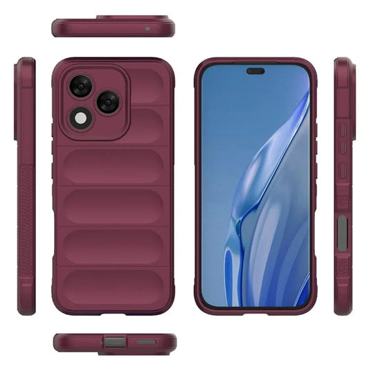Cover til Honor 400 Lite, Techsuit, Magic Shield, Vinrød