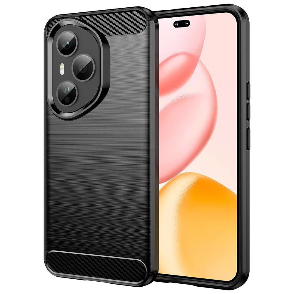 Cover til Honor 400 Pro, Techsuit, Carbon, Sort