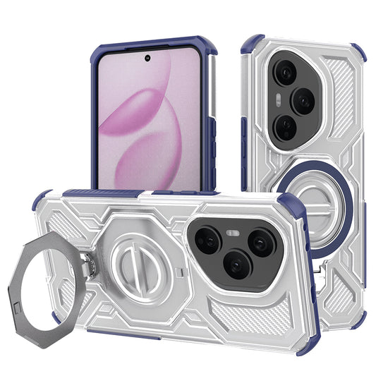 Cover til Honor 400 Pro, Techsuit, Carbon Shield Pro, Blå