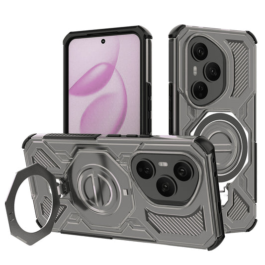Cover til Honor 400 Pro, Techsuit, Carbon Shield Pro, Røgfarvet