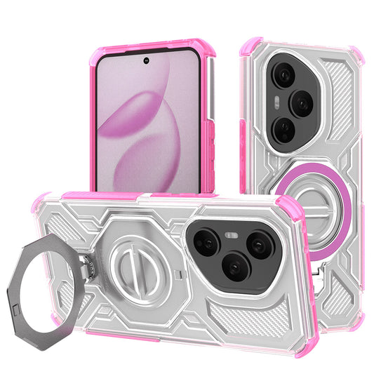 Cover til Honor 400 Pro, Techsuit, Carbon Shield Pro, Pink
