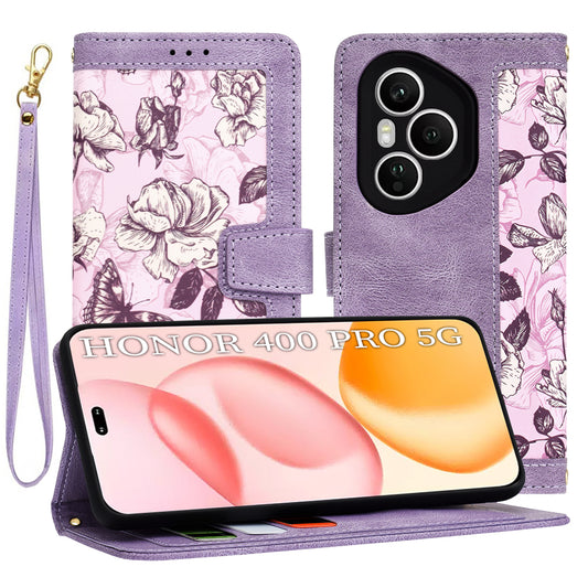 Cover til Honor 400 Pro, Techsuit, FlipCraft, Lilla