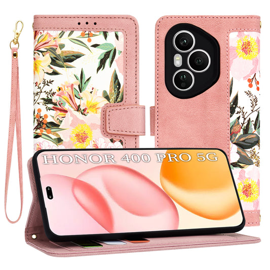 Cover til Honor 400 Pro, Techsuit, FlipCraft, Pink