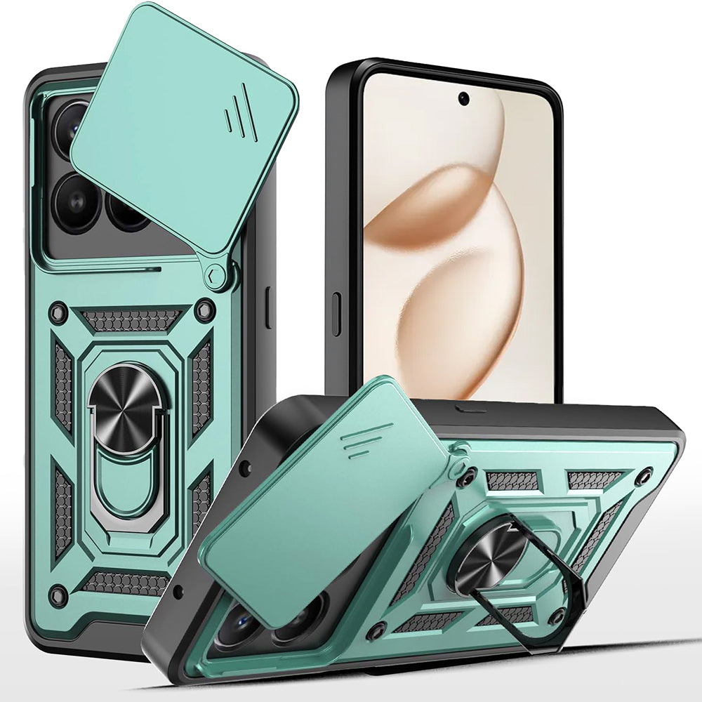 Etui til Honor 400 Smart 4G / X7d 4G / 400 Smart 5G, Techsuit, CamShield, Grøn