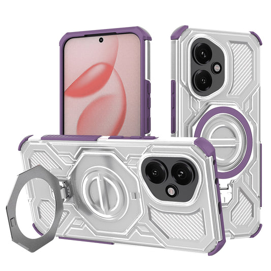 Cover til Honor 400, Techsuit, Carbon Shield Pro, Lilla