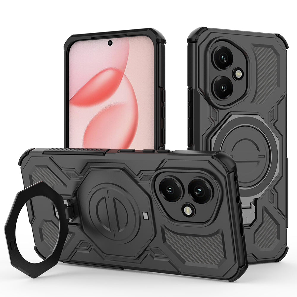 Cover til Honor 400, Techsuit, Carbon Shield Pro, Sort