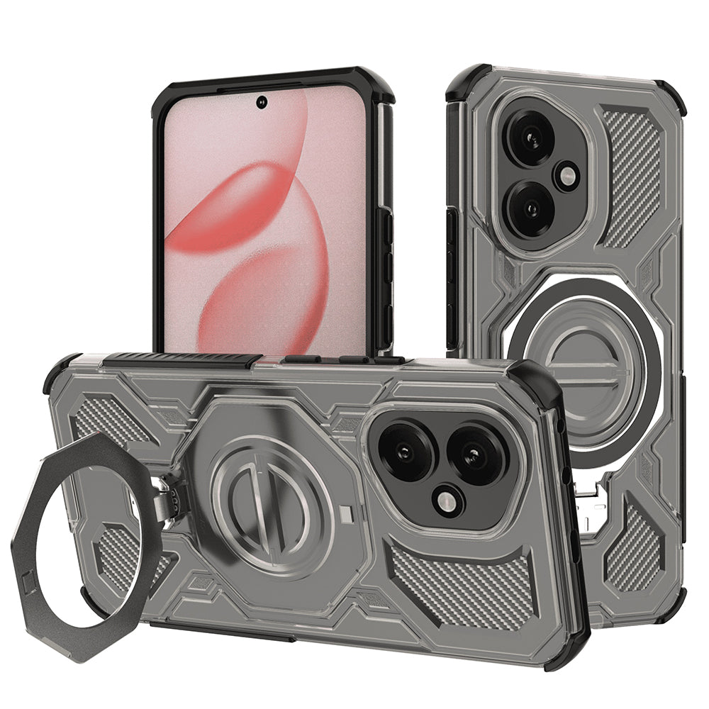 Cover til Honor 400, Techsuit, Carbon Shield Pro, Røgfarvet