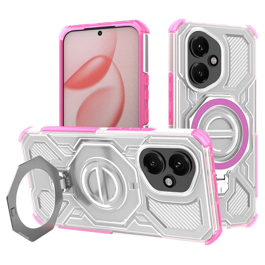 Cover til Honor 400, Techsuit, Carbon Shield Pro, Pink