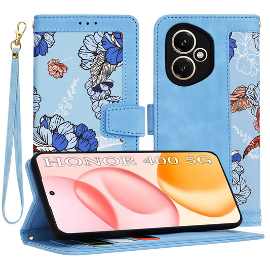 Cover til Honor 400, Techsuit, FlipCraft, Blå