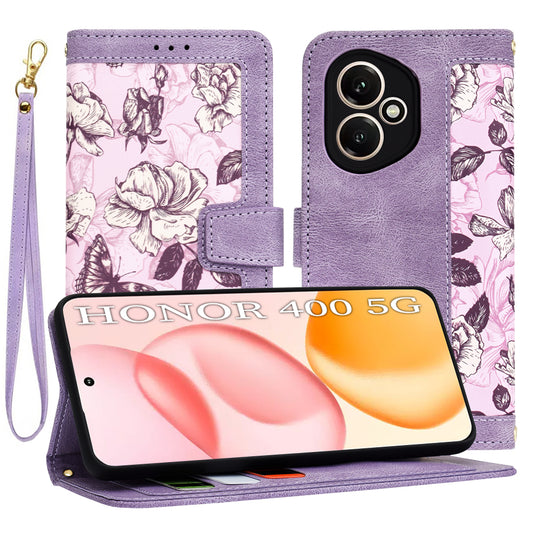 Cover til Honor 400, Techsuit, FlipCraft, Lilla