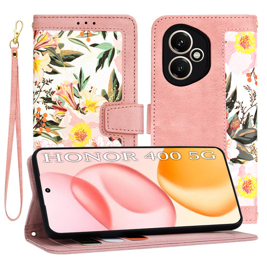 Cover til Honor 400, Techsuit, FlipCraft, Pink