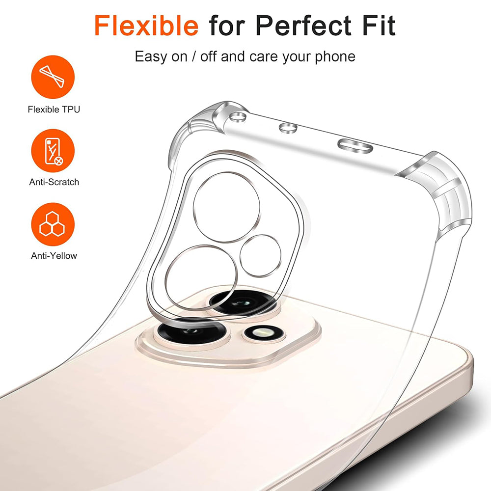 Cover til Honor 400, Techsuit, Stødabsorberende Klar, Transparent