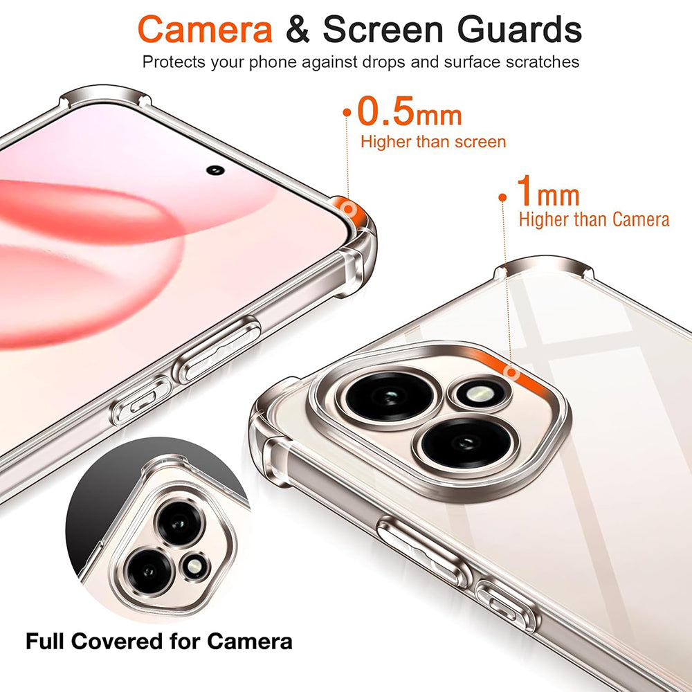 Cover til Honor 400, Techsuit, Stødabsorberende Klar, Transparent