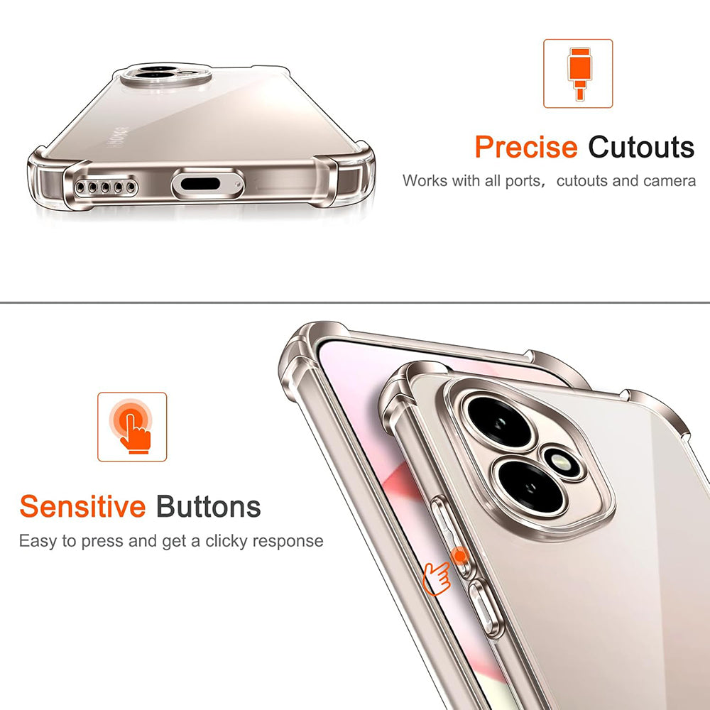 Cover til Honor 400, Techsuit, Stødabsorberende Klar, Transparent