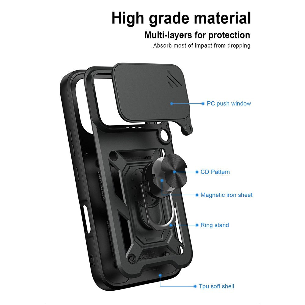 Cover til Honor 600, OEM, CamShield, Sort