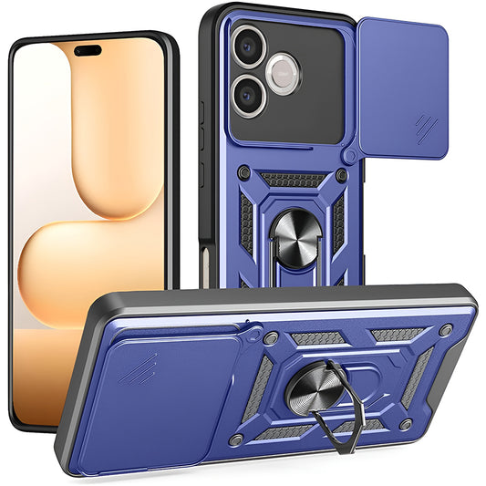 Etui til Honor 600 Lite, Techsuit, CamShield, Blå
