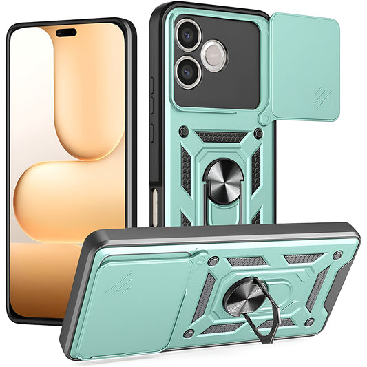 Etui til Honor 600 Lite, Techsuit, CamShield, Grøn