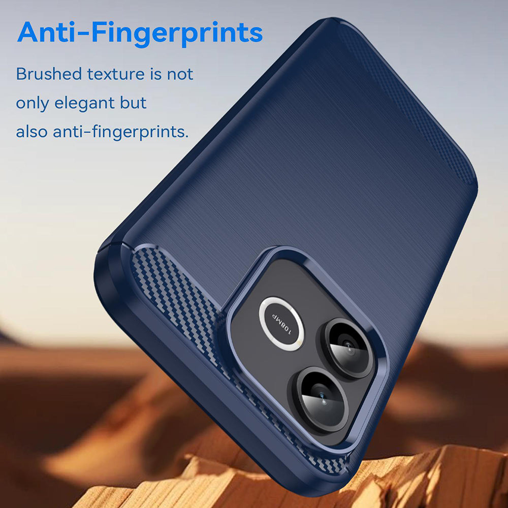 Etui til Honor 600 Lite, Techsuit, Carbon, Blå