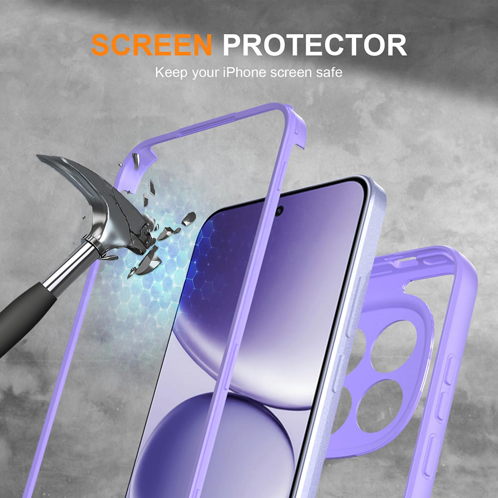 Etui til Honor 600 Lite, Techsuit, ColorVerse 360, Lilla