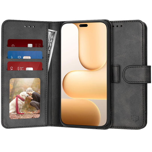 Etui til Honor 600 Lite, Techsuit, Diary Book, Sort