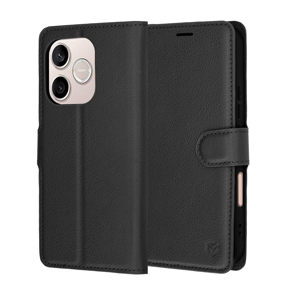 Etui til Honor 600 Lite, Techsuit, Leather Folio, Sort