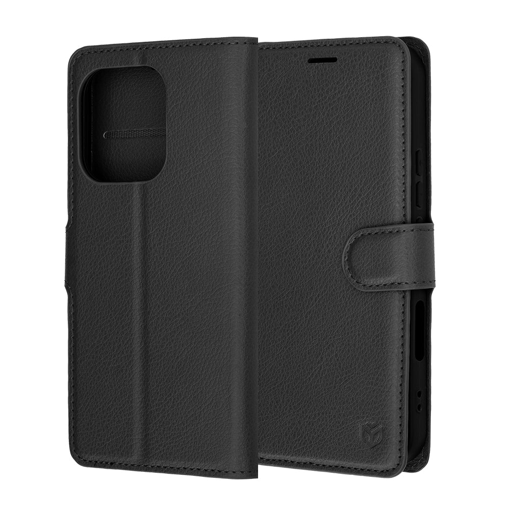 Etui til Honor 600 Lite, Techsuit, Leather Folio, Sort