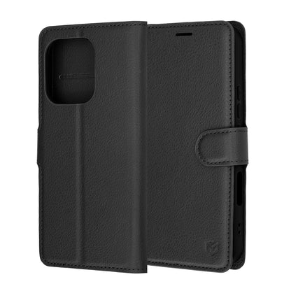 Etui til Honor 600 Lite, Techsuit, Leather Folio, Sort