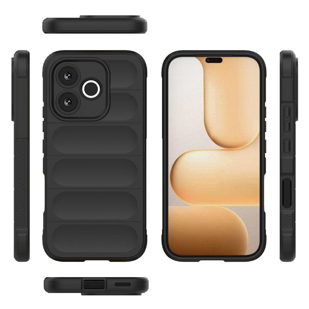 Cover til Honor 600 Lite, Techsuit, Magic Shield, Sort