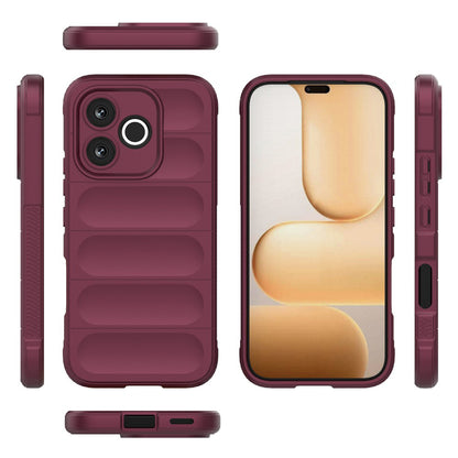 Cover til Honor 600 Lite, Techsuit, Magic Shield, Vinrød