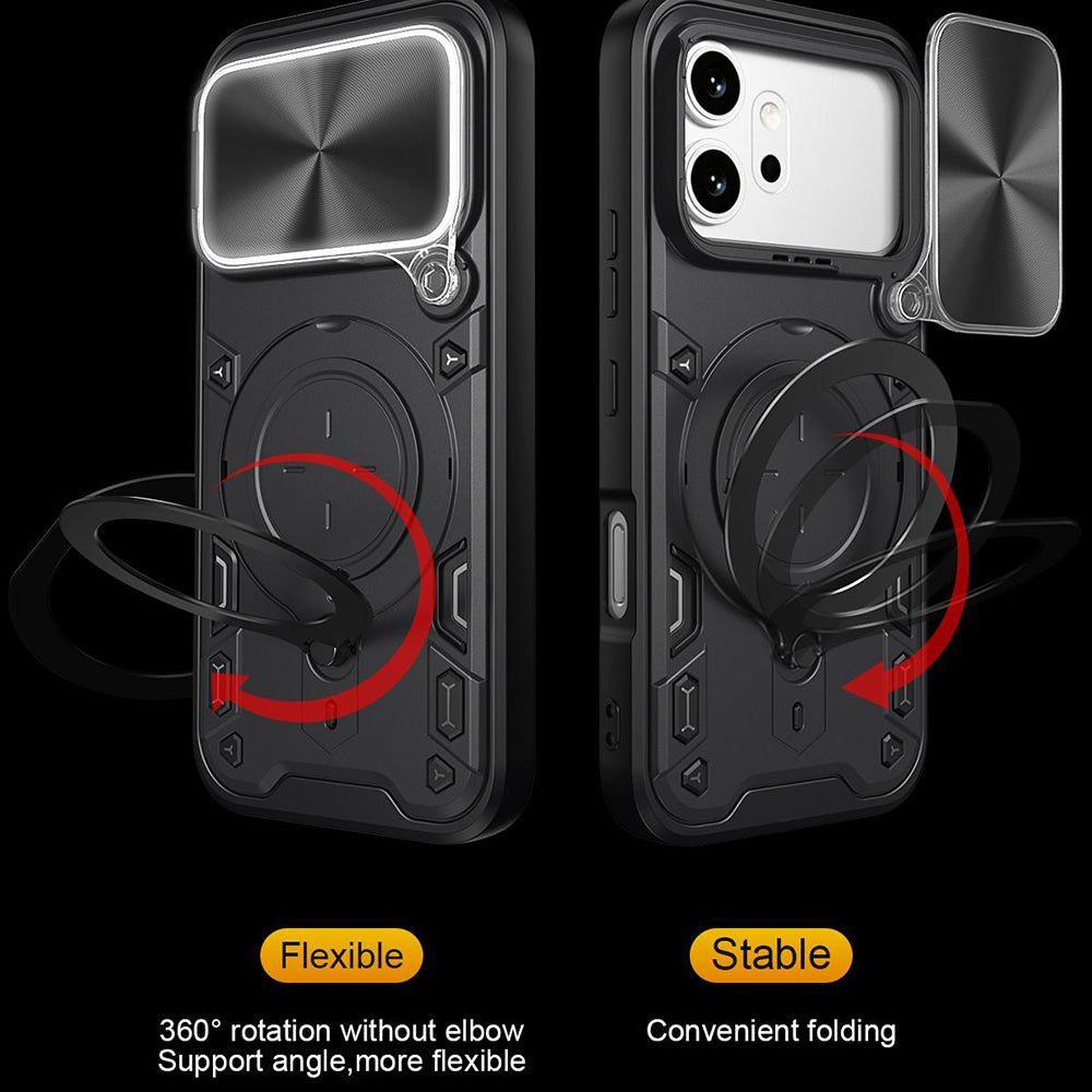 Cover til Honor 600 Pro / 600, Techsuit, CamGuard Pro, Sort