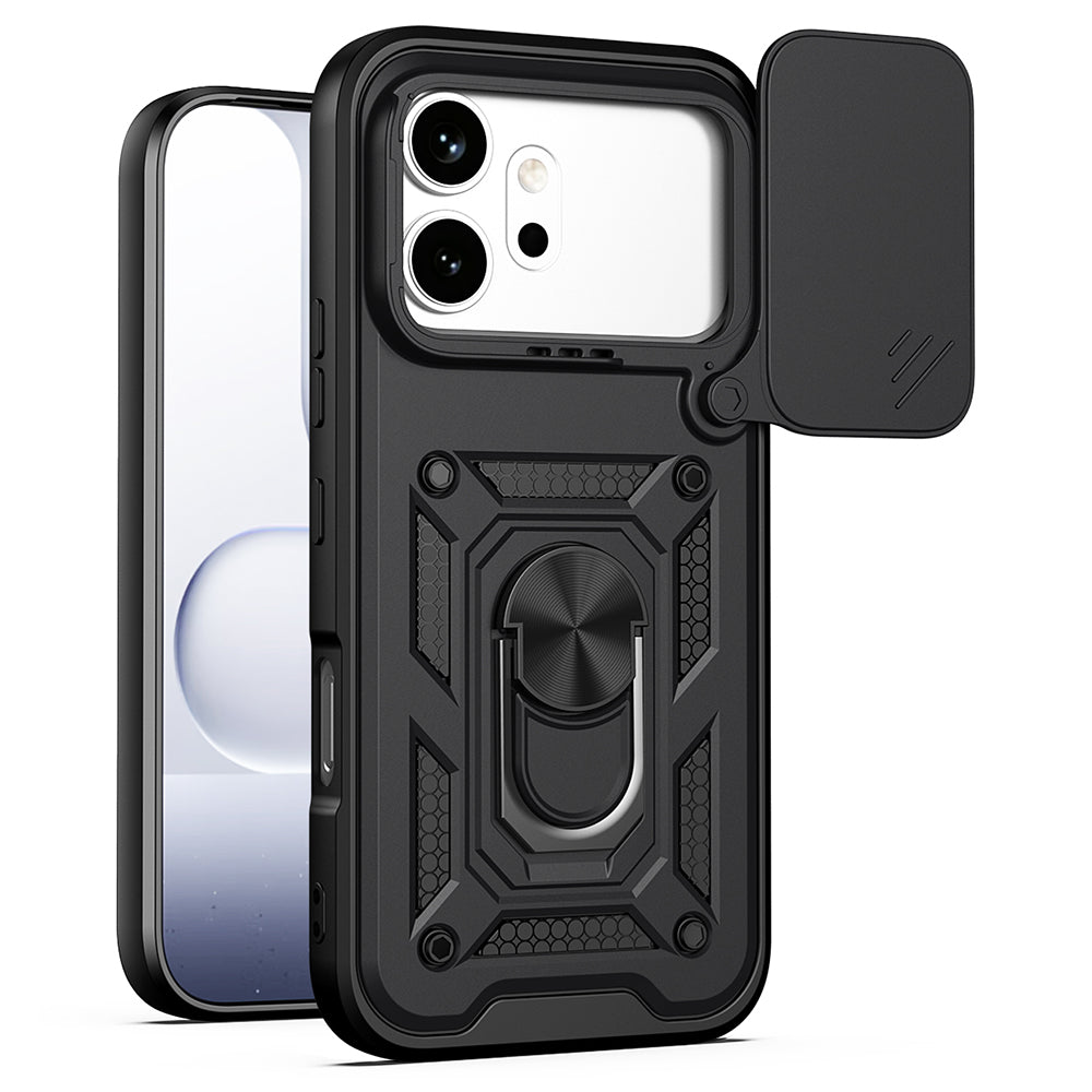 Cover til Honor 600 Pro / 600, Techsuit, CamShield, Sort