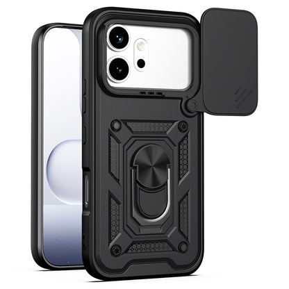 Cover til Honor 600 Pro / 600, Techsuit, CamShield, Sort