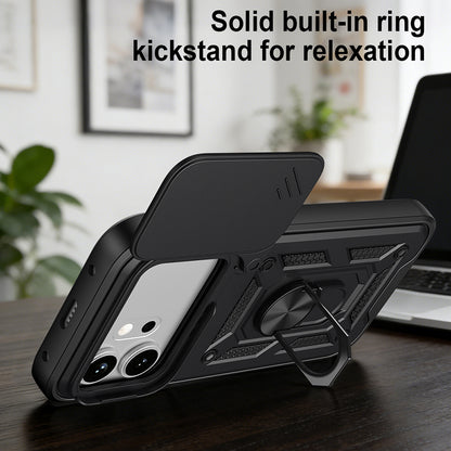 Cover til Honor 600 Pro / 600, Techsuit, CamShield, Sort