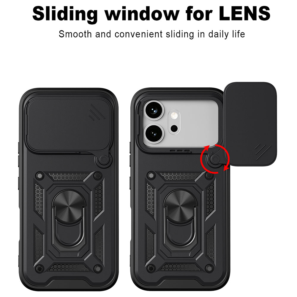 Cover til Honor 600 Pro / 600, Techsuit, CamShield, Sort